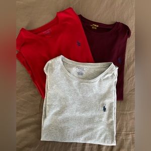 Lot of 3 Ralph Lauren T-Shirts Size Medium in Men. Excellent Used Condition.